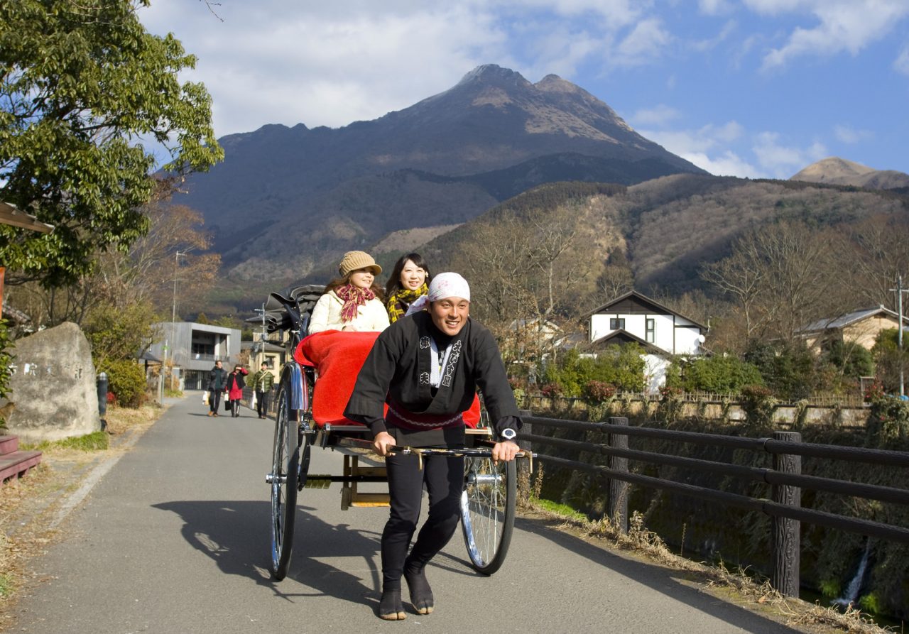 えびす屋人力車で 〜湯布院散策